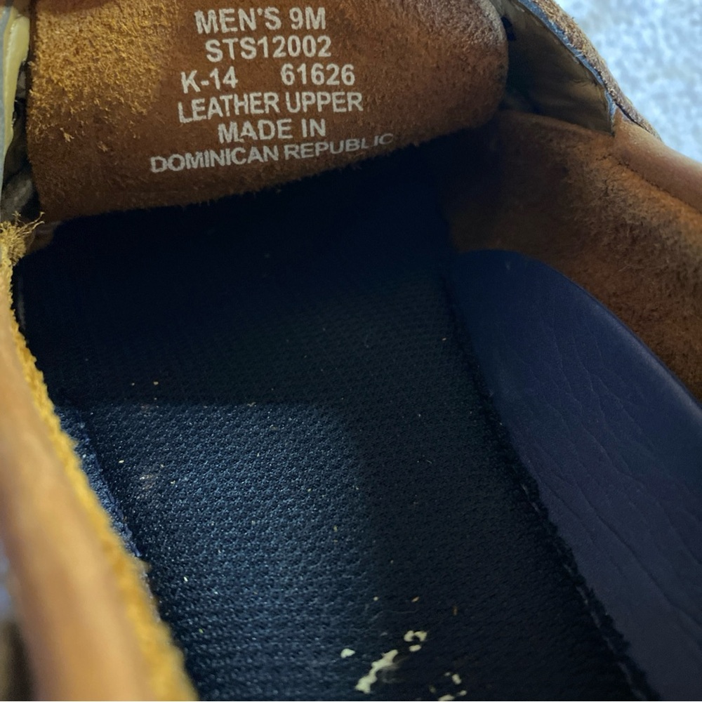 Sperry Top-Sider Mens 9 M Leather Boat Shoes Brown Cognac STS12002 Preppy Adult - Picture 12 of 13
